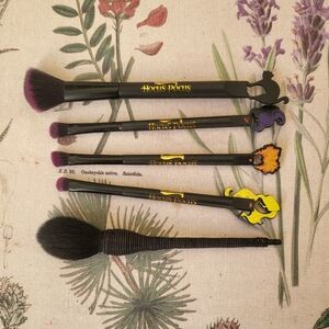 Witchy makeup brush set Hocus Pocus broomstick cat